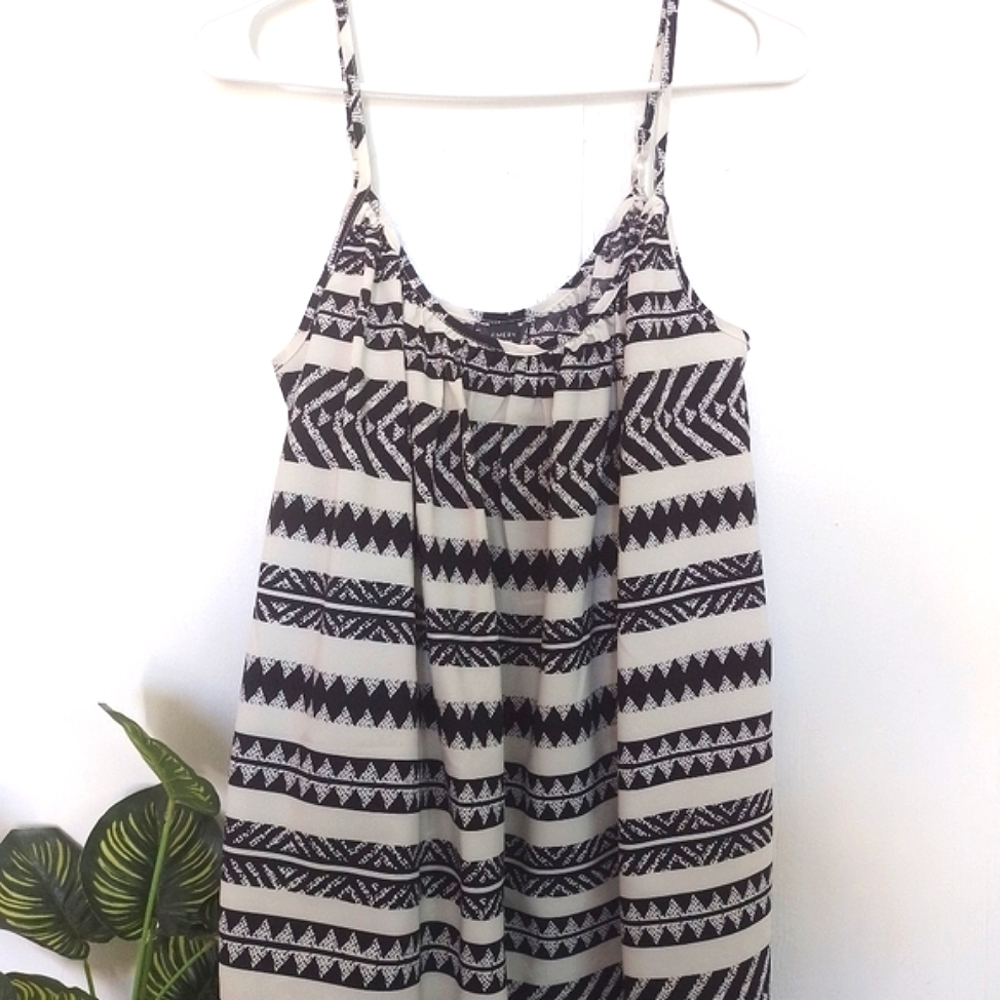 Emery Rose Oversized Bohemian Tank Top Size XS EUC Art Deco